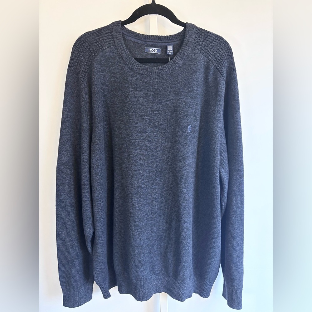 Men’s IZOD Navy Blue Crewneck 2X